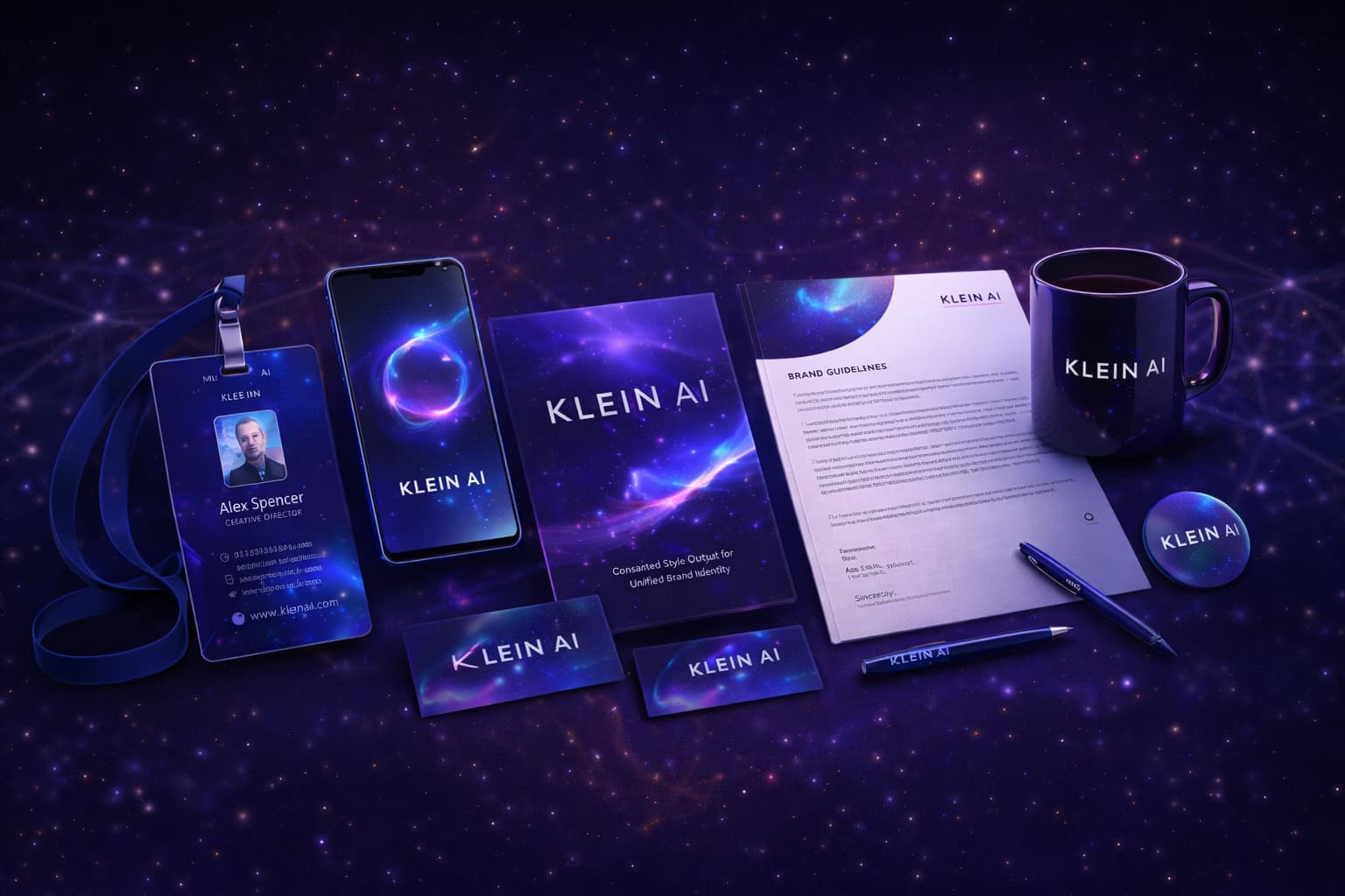 Flux Klein brand identity design