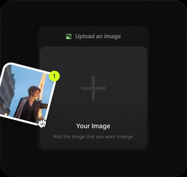 Flux Klein upload an optional image to guide the look, character, or environment